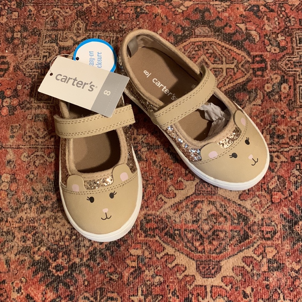 Animal face/ears glittery shoe